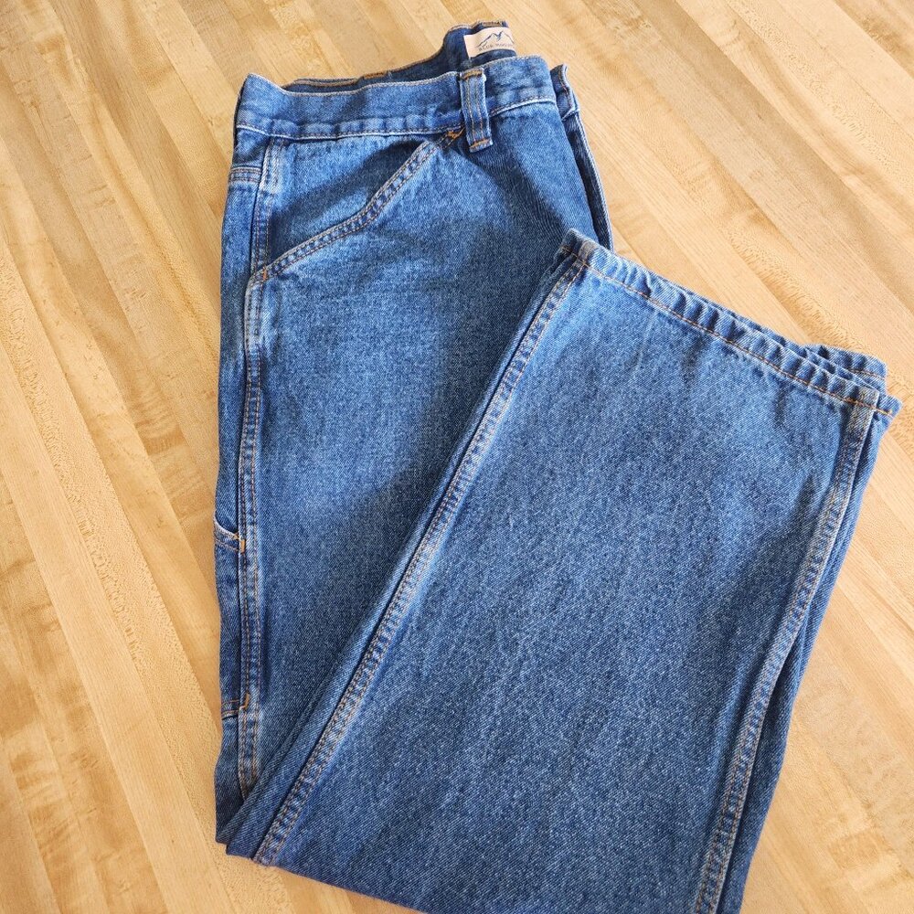 Blue Mountain Carpenter Jeans 38X30 Dark Blue Denim